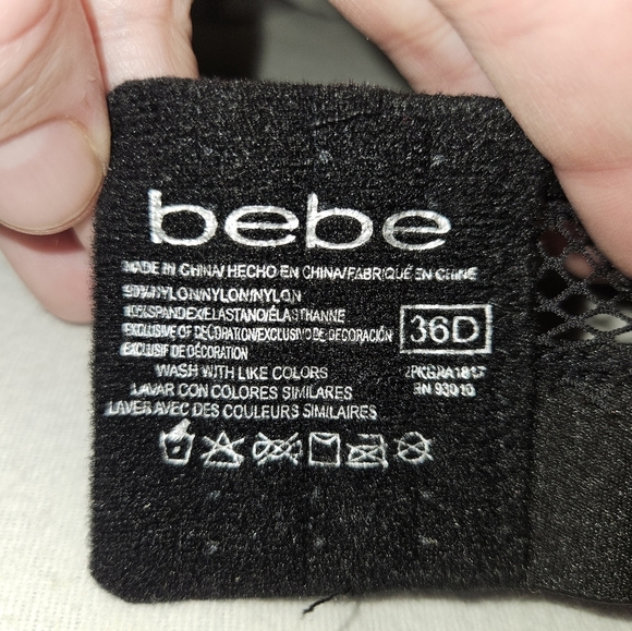 Bebe Womans Black Bra Size 36D - Picture 10 of 12